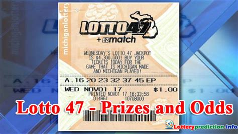 lotto 47 odds|Lotto 47 Results .